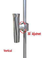 Brocraft clamp-on rod holder compatible with 1 to 2 inch O.D. pipe.