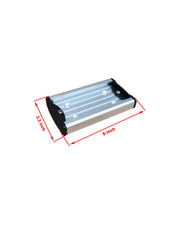 Brocraft Crappie rod holder demonstrating easy-move feature across multiple positions.