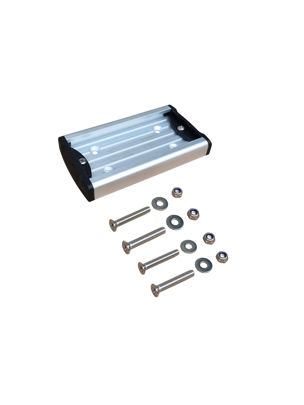 Brocraft Crappie rod holder shown with stainless hardware for durable, corrosion-resistant setup.