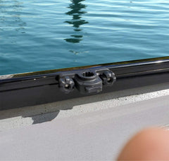 Easy to install or move along the 90-degree Crestliner Suremount track