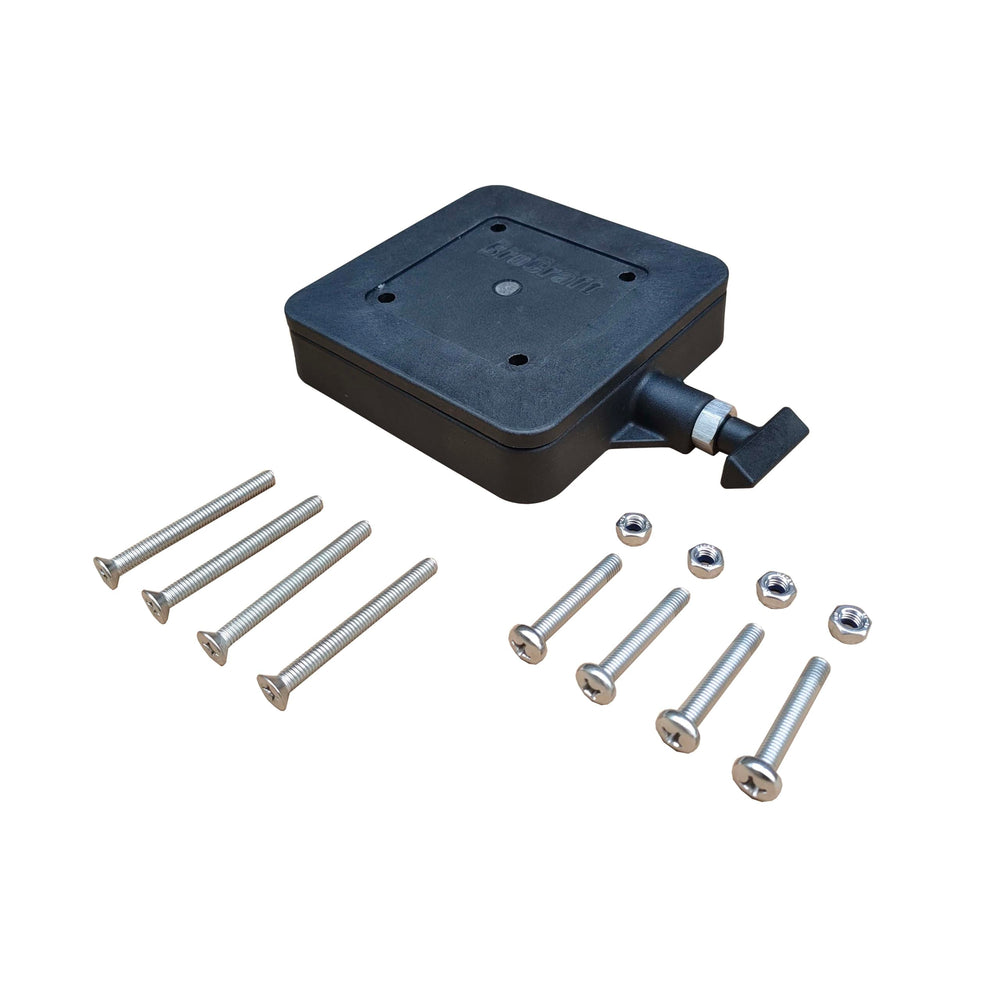 Brocraft downrigger base 360-degree rotation with 22.5-degree locking increments