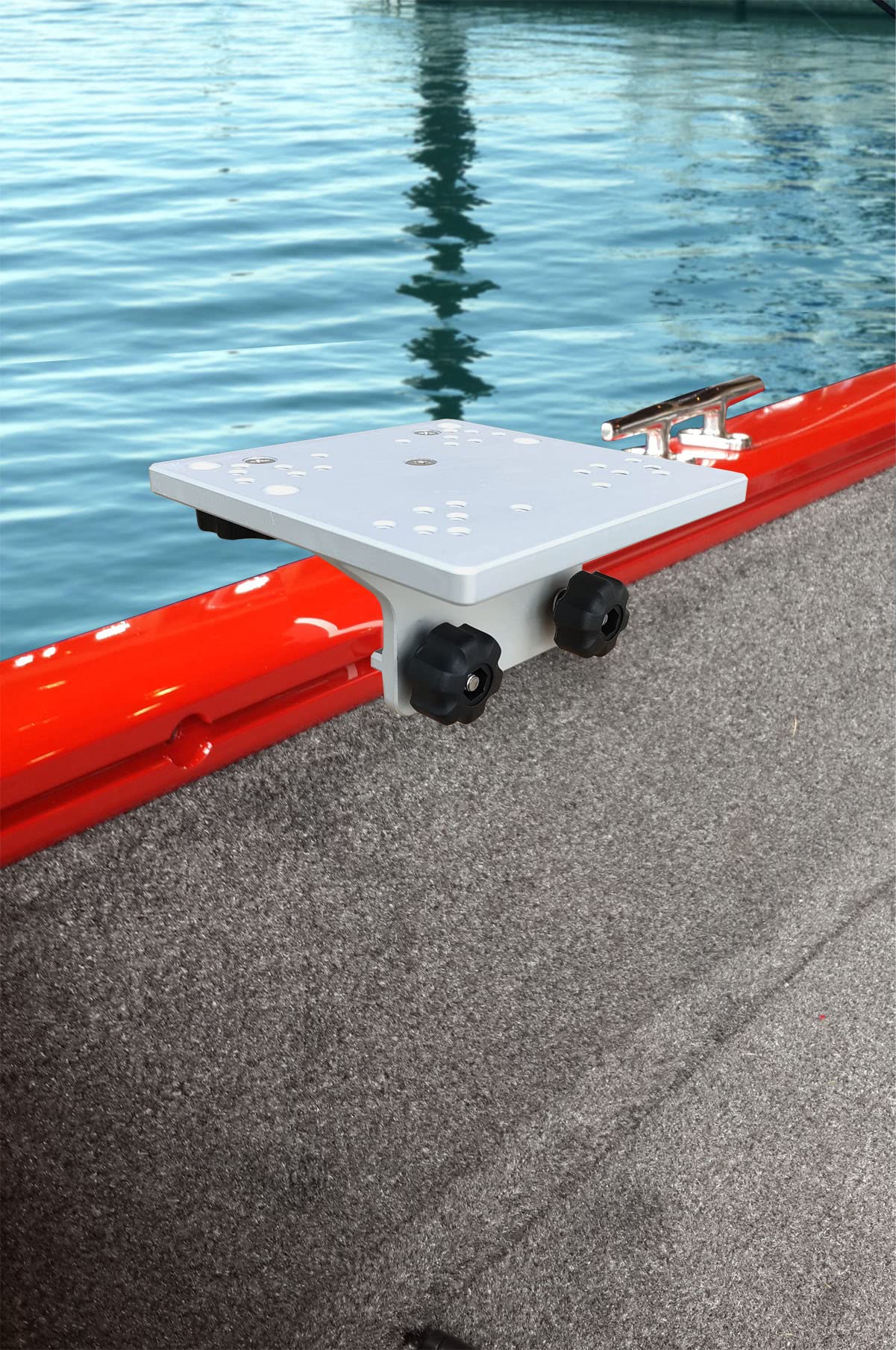 Brocraft downrigger bracket is pre-drilled and tapped for easy installation.