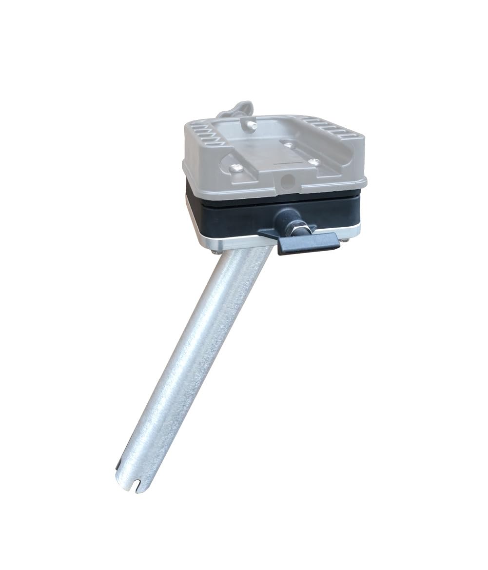 Brocraft downrigger gimbal mount swivel base locked for secure rotation.