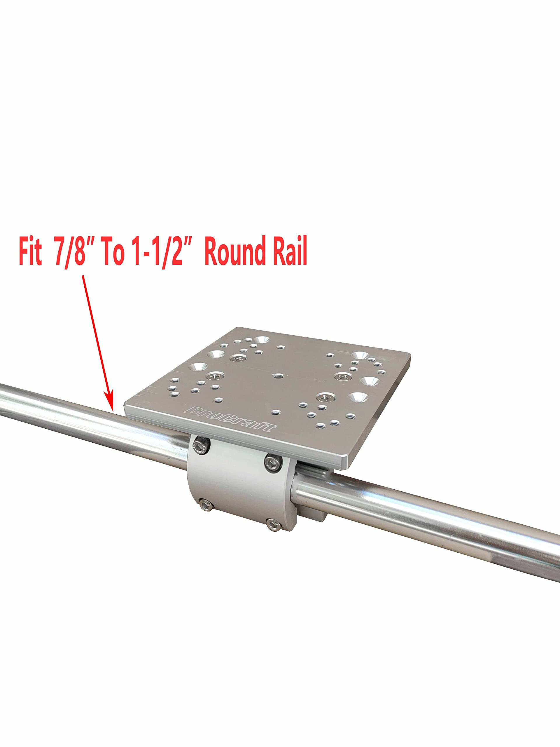Brocraft aluminum body of downrigger mount showing CNC precision