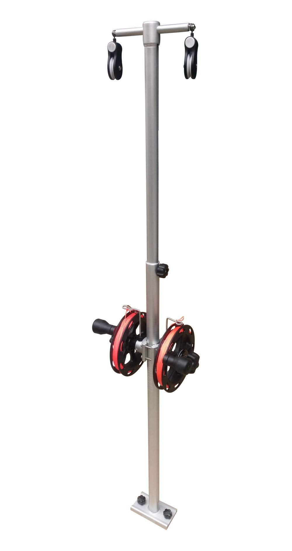 Brocraft dual reel planer board with mast assembly for stable trolling setups