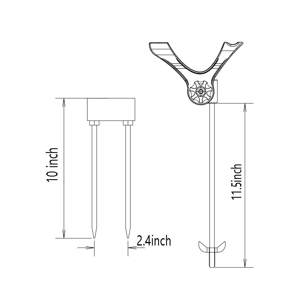 Brocraft fiber-glass nylon construction ensures durable, weather-ready rod guidance.