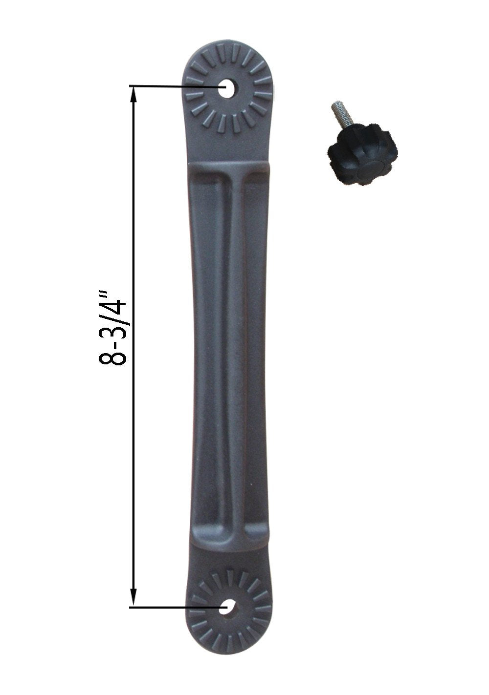 BroCraft fishing rod holder extension post front view for easier rod access.