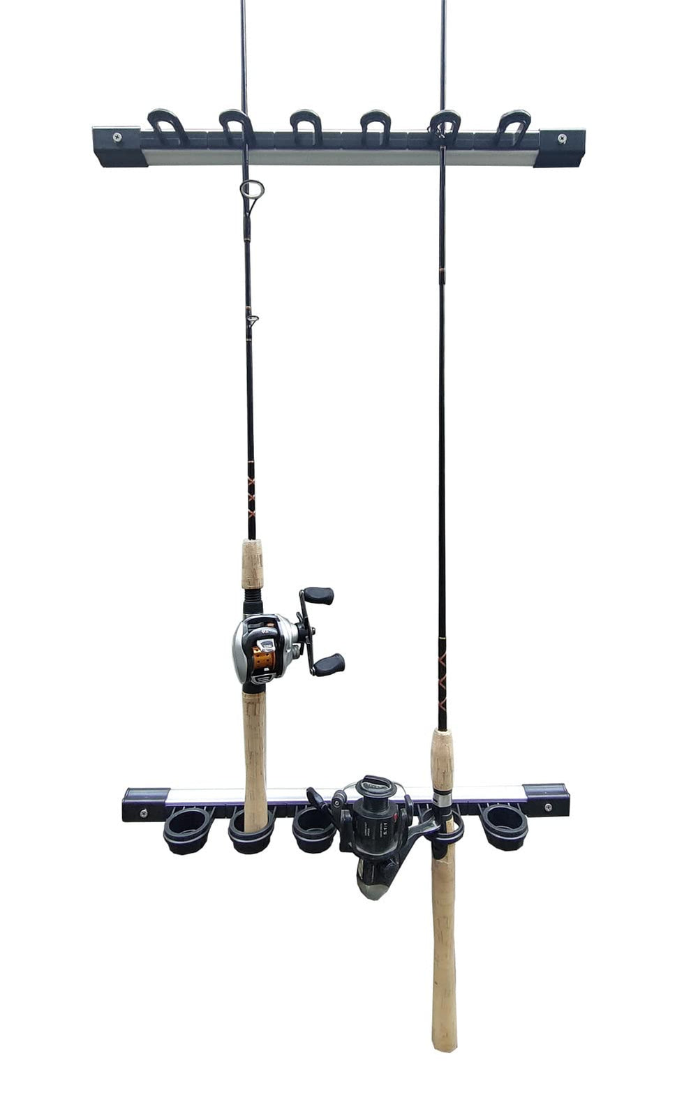 Brocraft fishing rod storage wall-mount keeps gear organized and accessible.