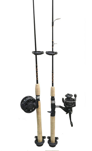 BroCraft fishing wall rod holders with overhead mount keep boats organized and accessible.
