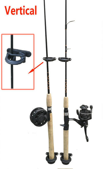 BroCraft vertical mount rod holders maximize compact storage in tight spaces.