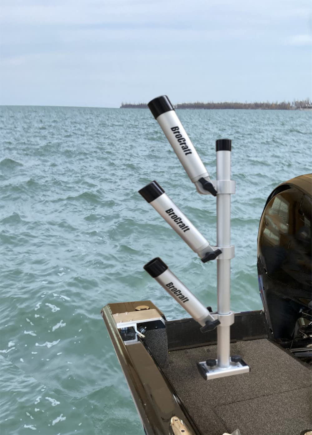 Brocraft aluminum construction resists corrosion on track or flat deck installations.