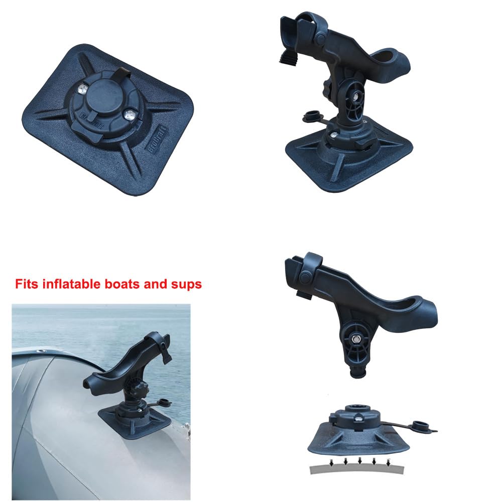 Brocraft flexible latching strap locks rods in place.
