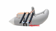 Adjustable 47-inch straps fit different float tube sizes