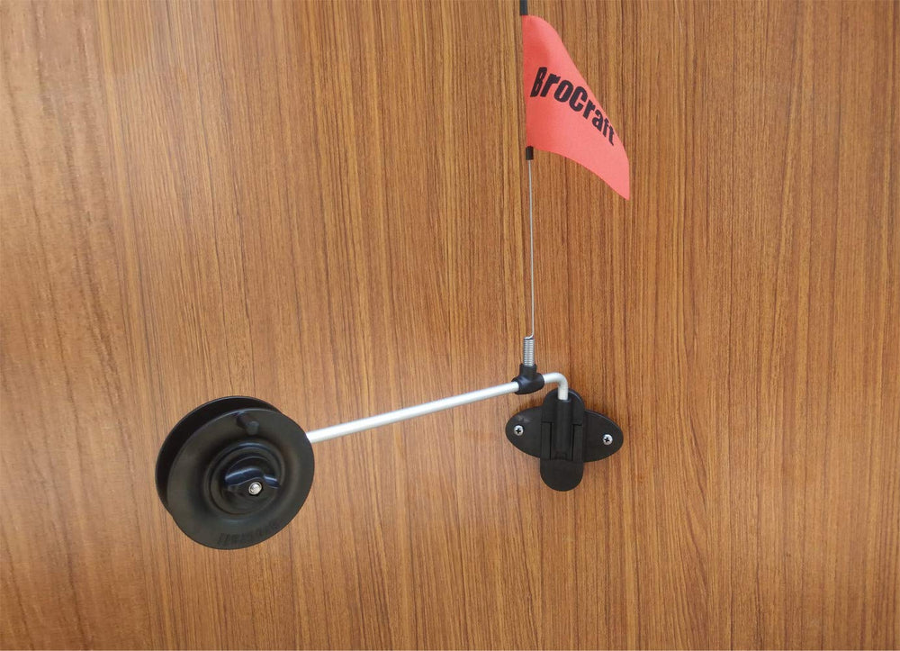 Wall mounting hardware included for Brocraft rattle reel