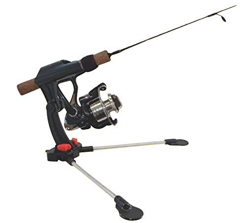 BroCraft Ice Fishing Stand Rod Holder front view, showcasing durable fiberglass-reinforced ABS.
