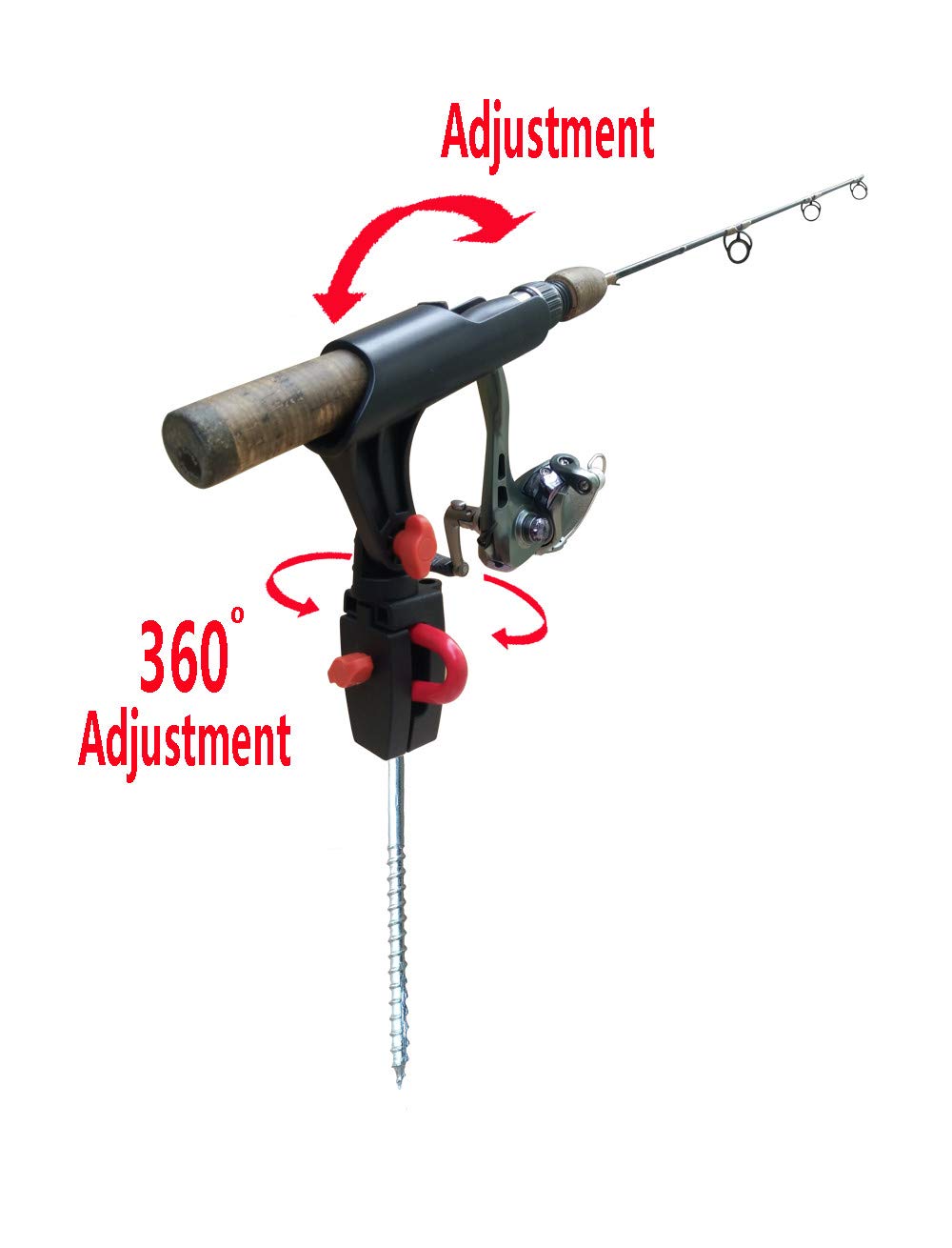Brocraft ice rod holder kit ready for field setup and stability.