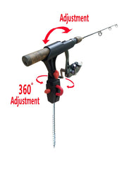 Brocraft ice rod holder kit ready for field setup and stability.