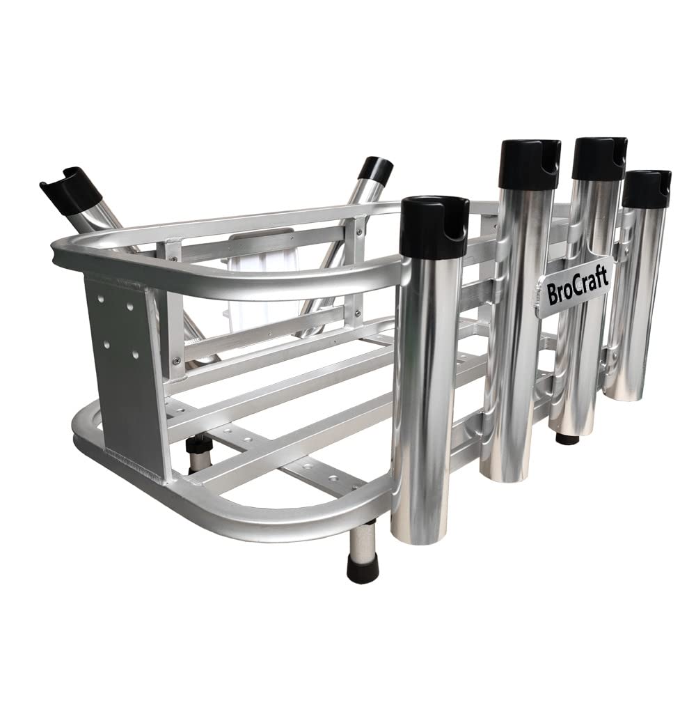 Brocraft Jet Ski Rod Holder aluminum construction for durable on-board fishing