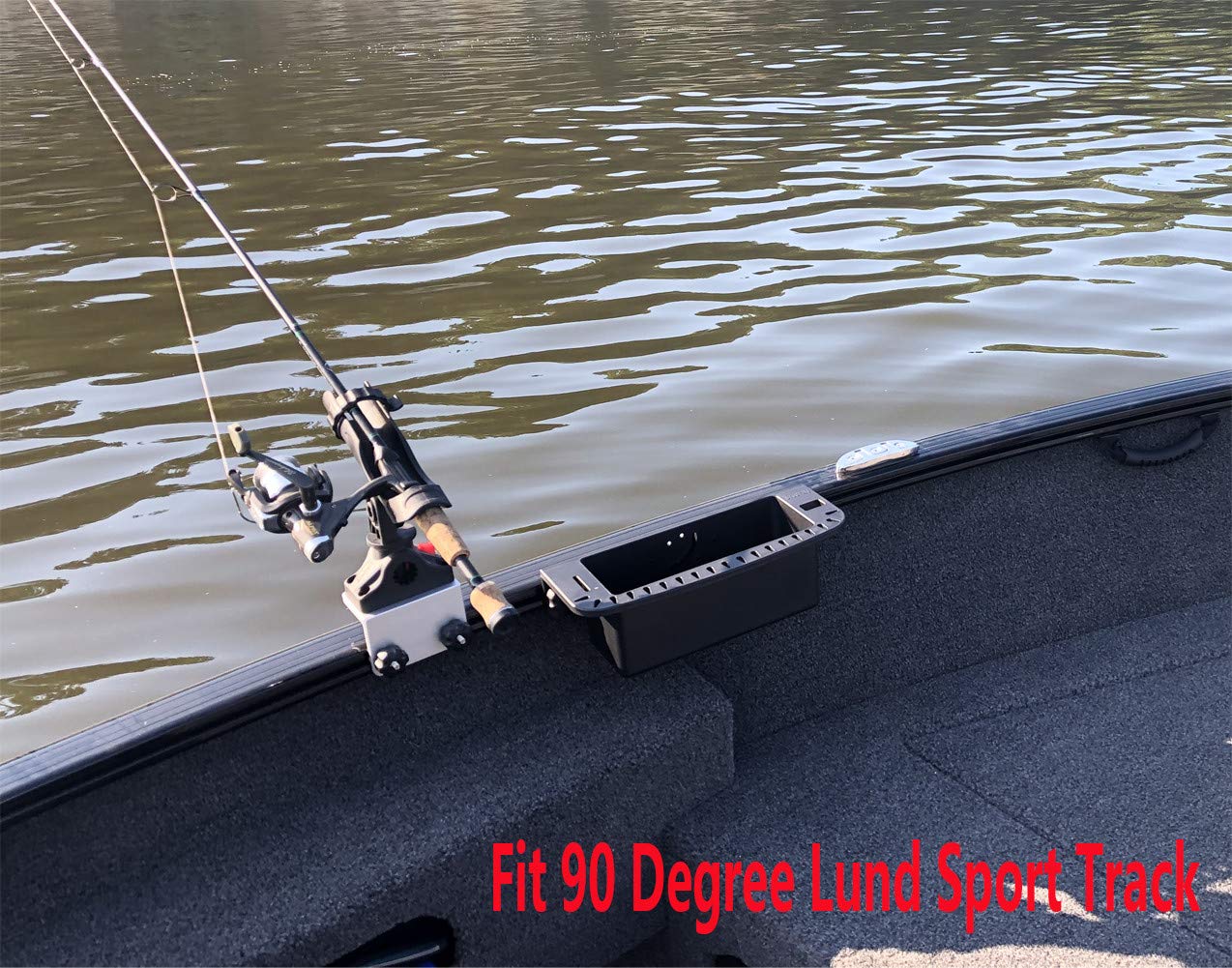 Brocraft Lowe track system accessory holder designed for easy repositioning