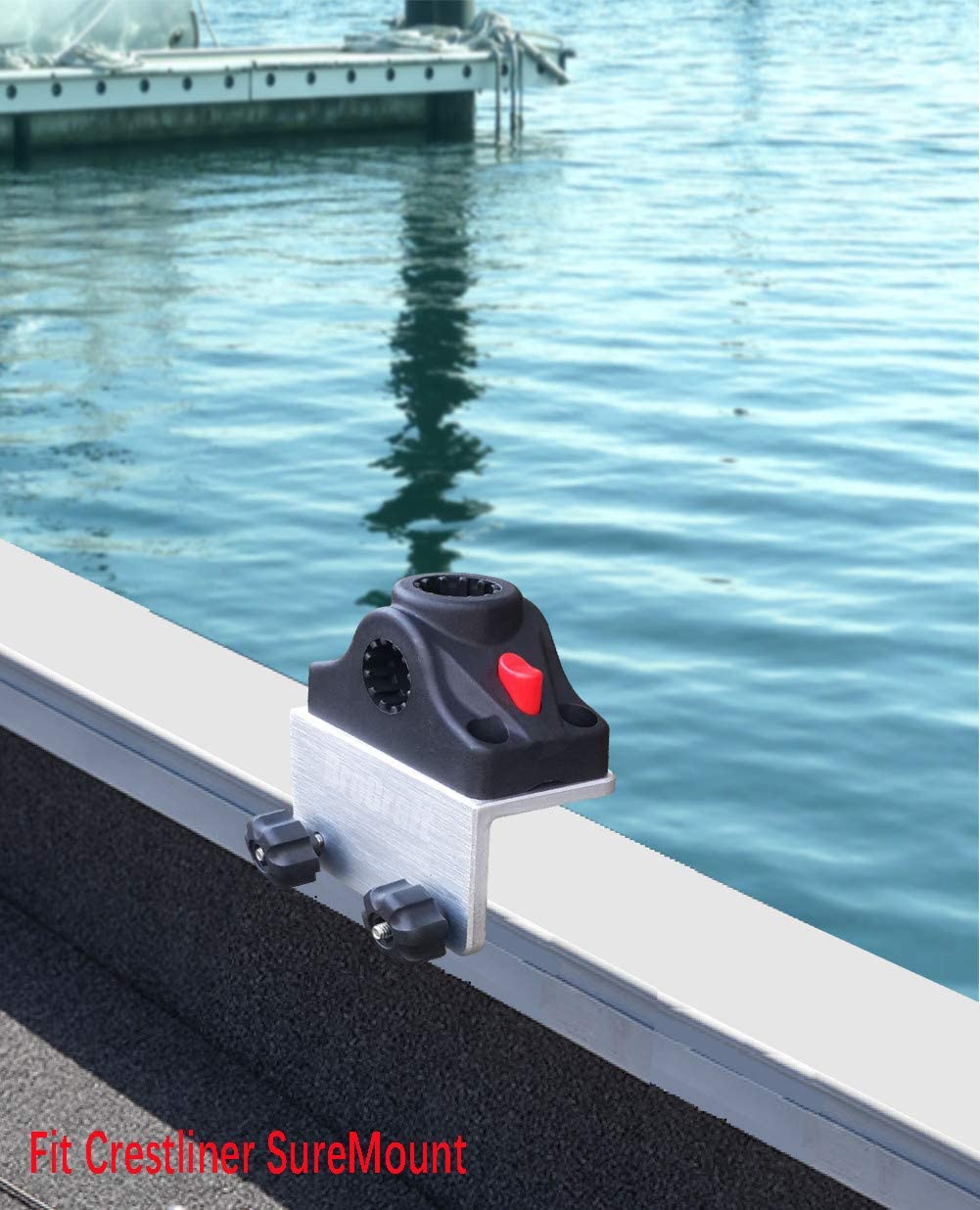 Brocraft marine-grade right-angle brackets ensure durable mounting and easy repositioning.