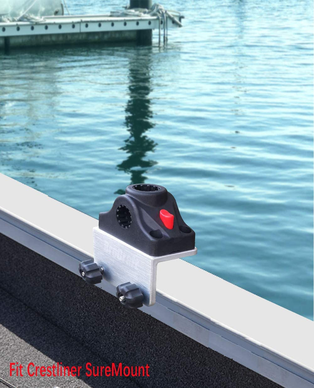 Brocraft marine-grade right-angle brackets ensure durable mounting and easy repositioning.