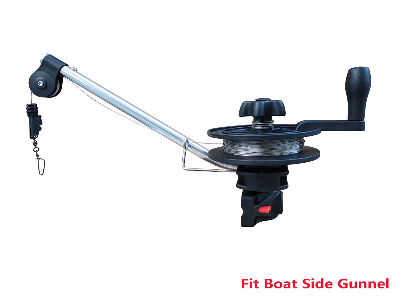 Compact downrigger suitable for kayaks and small boats