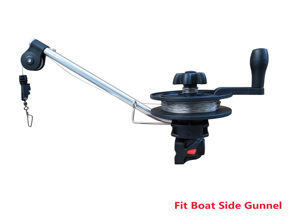 Compact downrigger suitable for kayaks and small boats