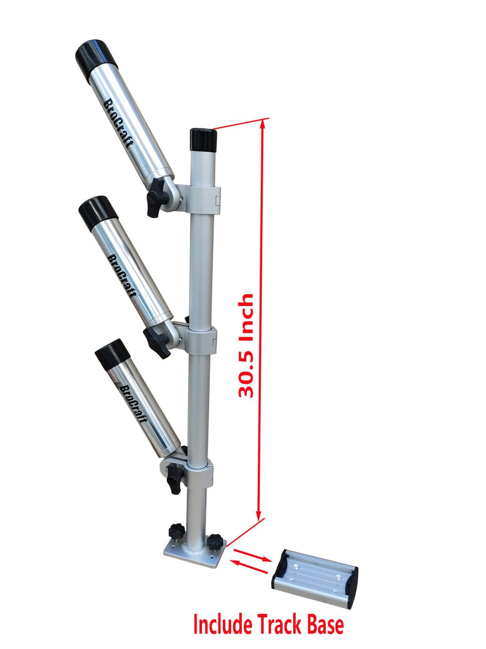Brocraft adjustable multi-rod setup keeps multiple lines organized on deck.