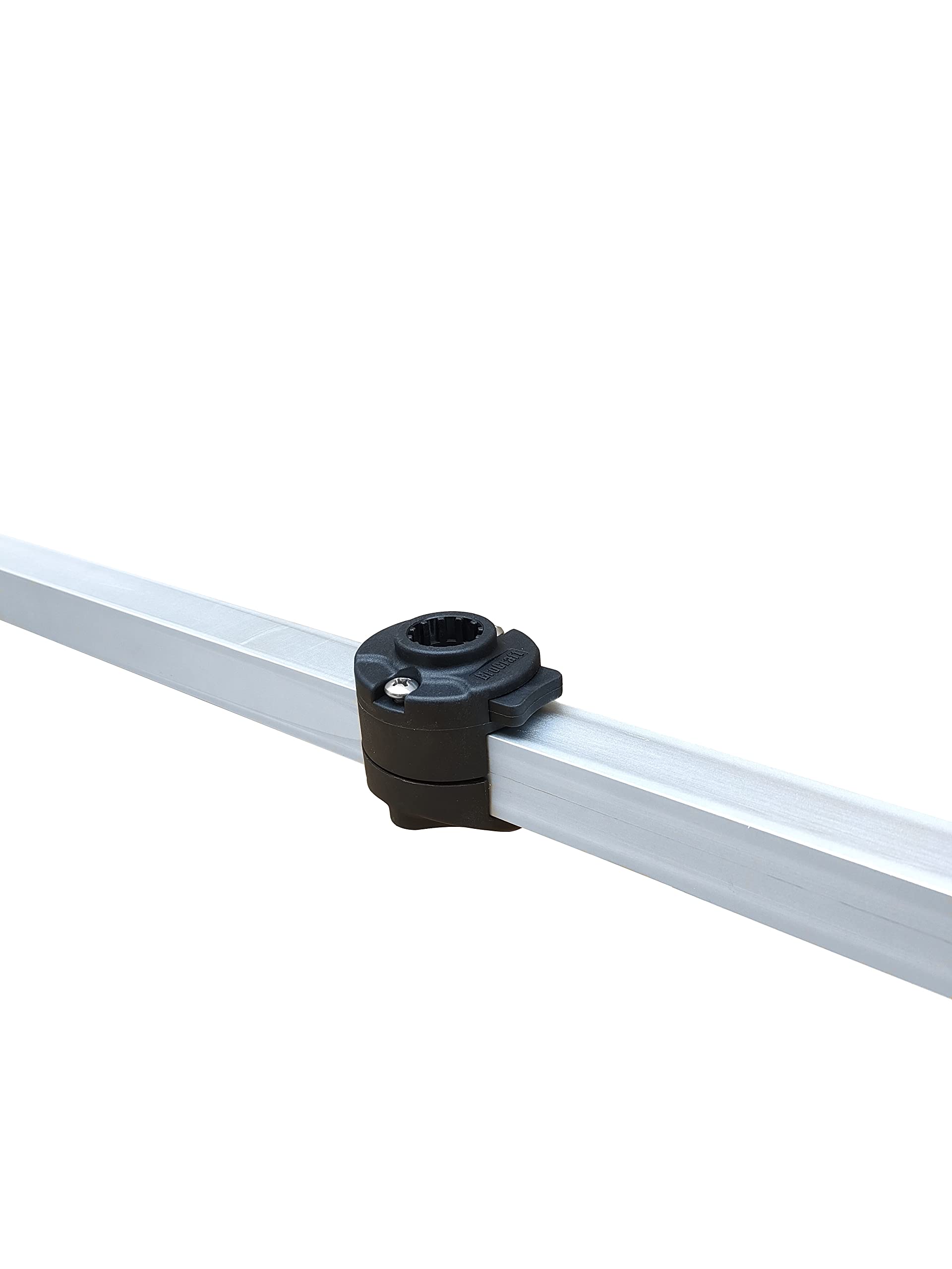 Brocraft adjustable angle feature helps customize rod position on pontoons.