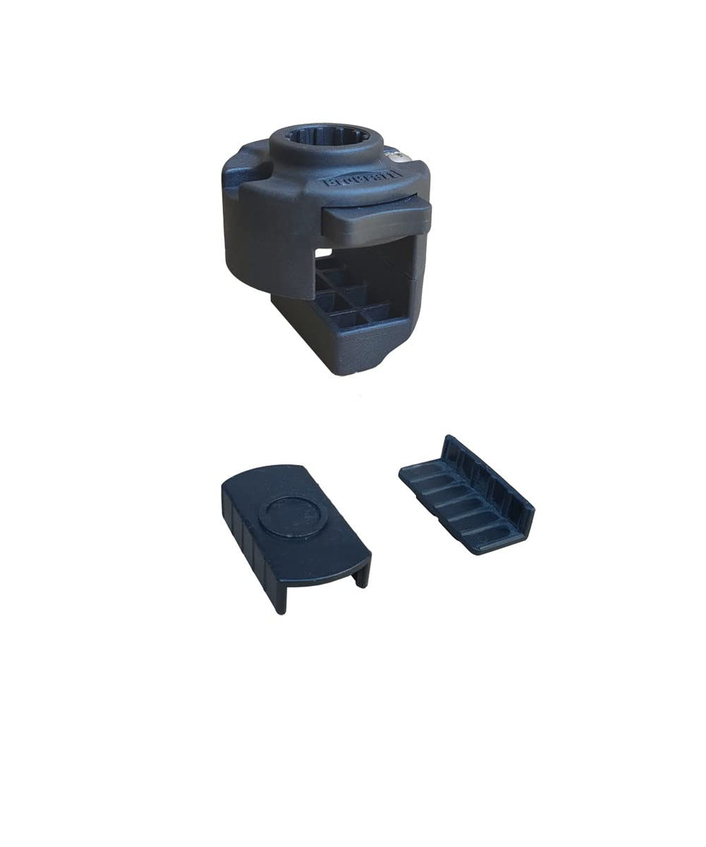 Brocraft Pontoon Rod Holder rail mount fits 1-inch and 1-1/8-inch square tubes.