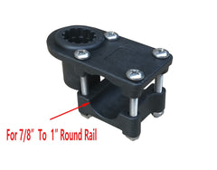 Brocraft pontoon boat rod holder mount enabling secure accessory setup on wide rails