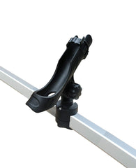 Brocraft pontoon rod holder with square rail mount for stable fishing