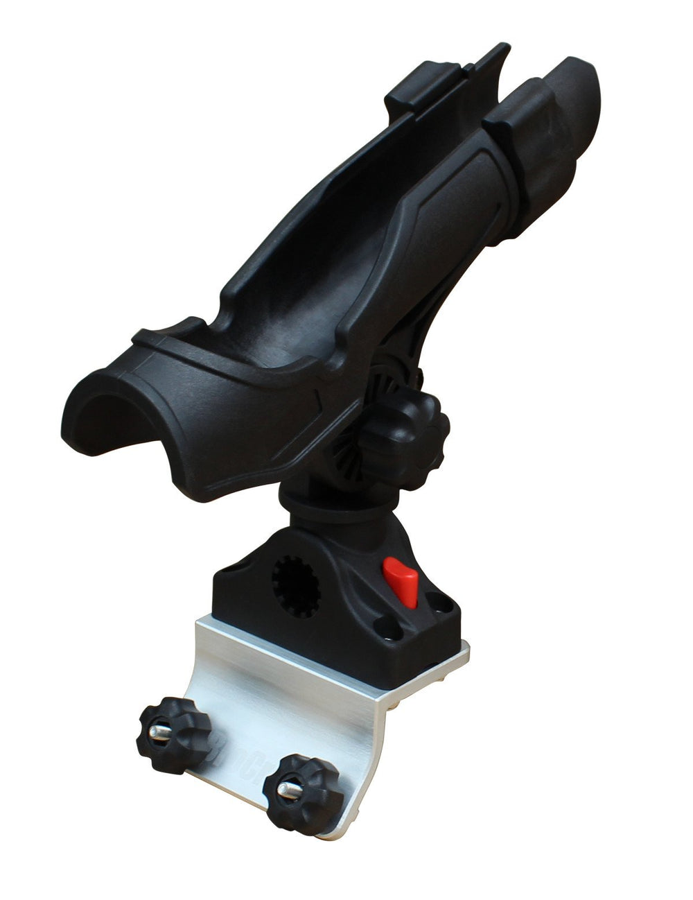 Brocraft Power Lock Rod Holder with 45-degree base for stable track positioning.