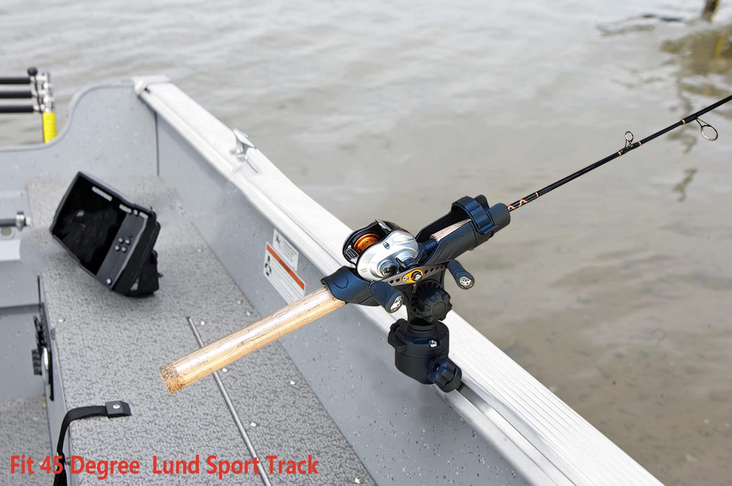 Brocraft Power Lock Rod Holder with ALOCK secures the rod during transit.