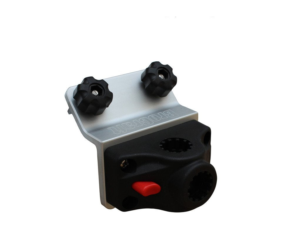 Brocraft Power Lock Rod Holder Suremount 45-degree base offers quick adjustments.
