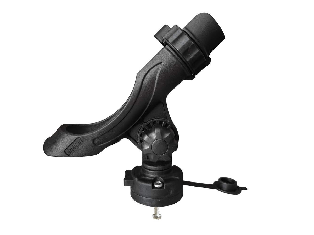 Brocraft Power Lock Rod Holder with EasyLock Flush Deck Mount on kayak