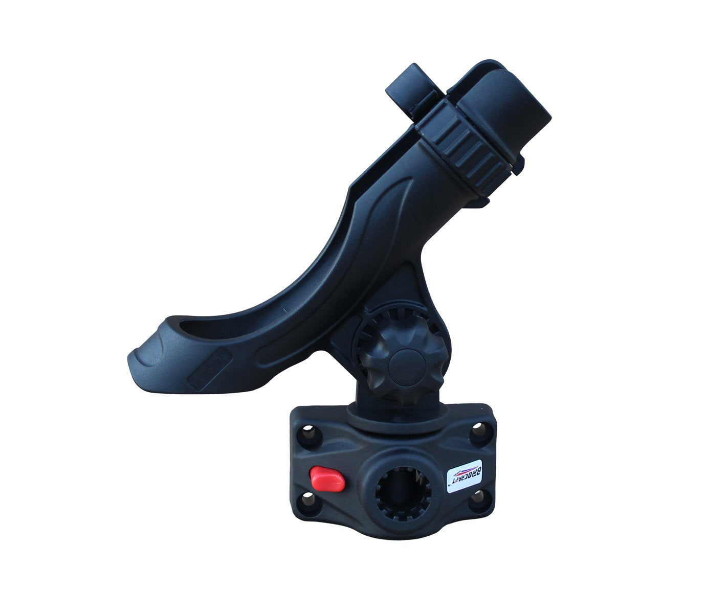 Brocraft Power Lock Rod Holder with locking ring for secure rod setups.