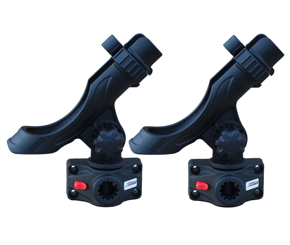 Brocraft power lock rod holder vertical adjustment features flexible positioning for various angling setups