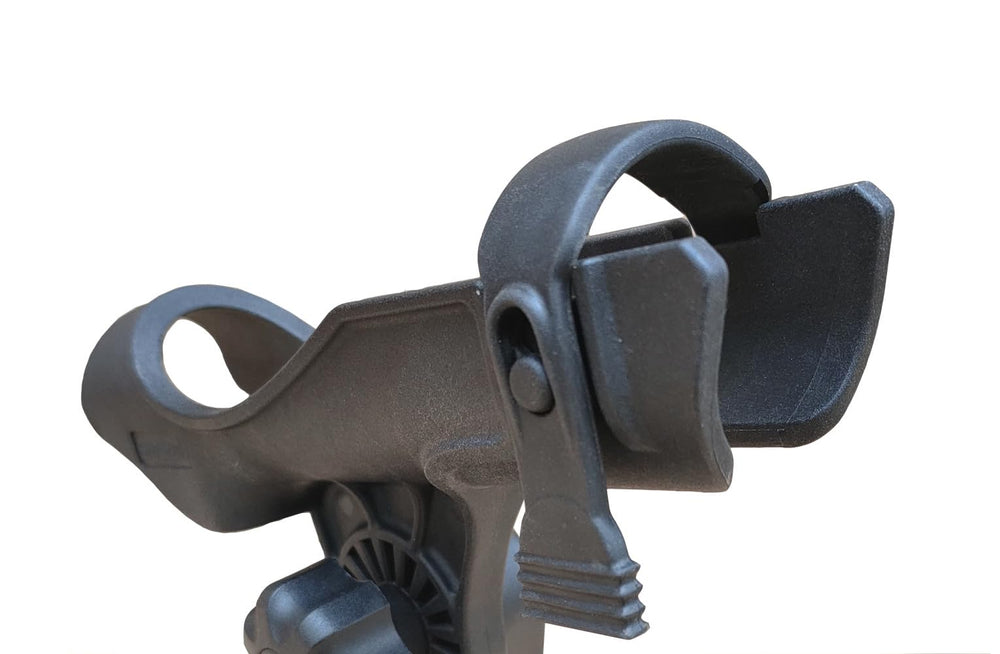 Brocraft rod holder design leaves bottom open for trigger grips and easy reach.
