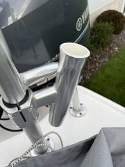 Brocraft rod holder white vinyl insert protecting cables