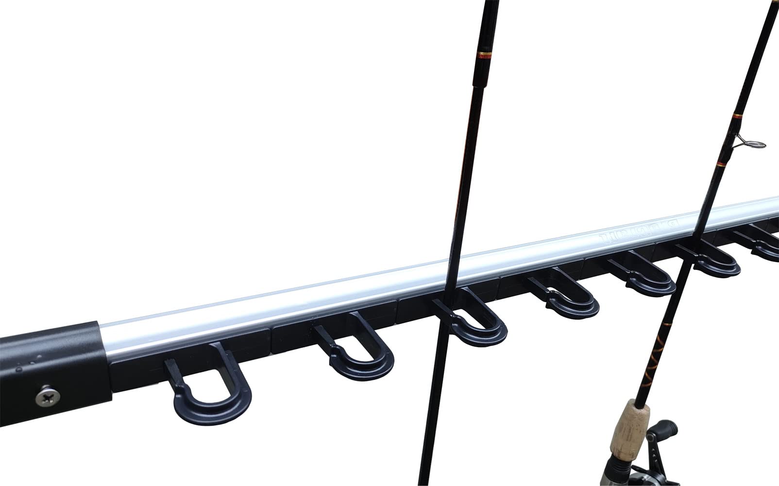 Rod storage usable in horizontal or vertical orientation