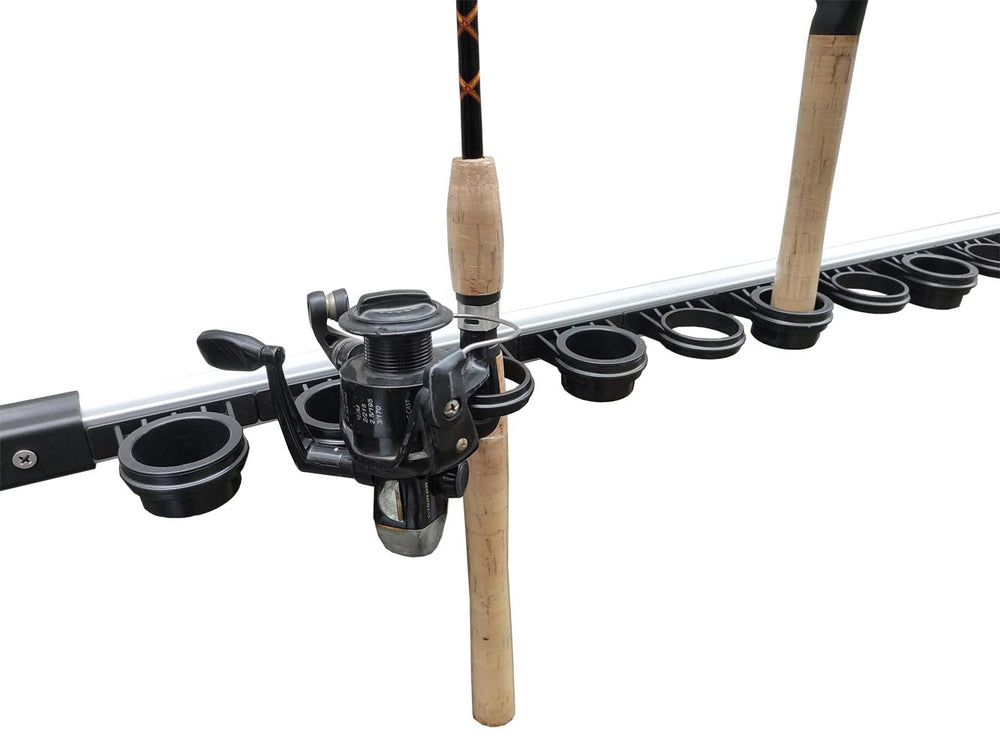 Brocraft fishing rod storage installed in garage/basement/ceiling