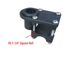 Brocraft round rail mount providing versatile attachment on round rails