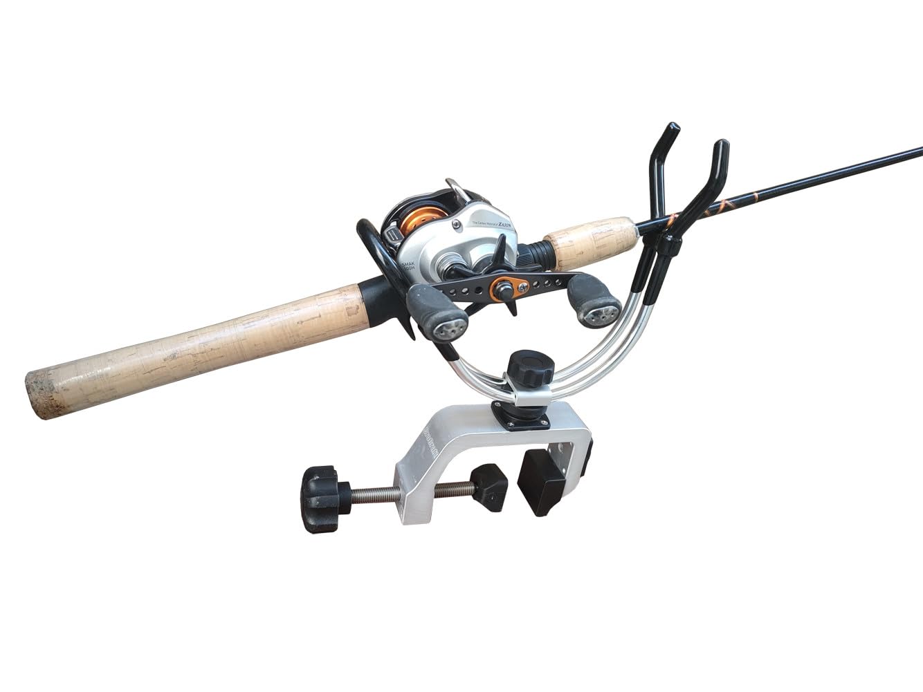 Brocraft rubber-coated claw provides secure grip with minimal deck abrasion.