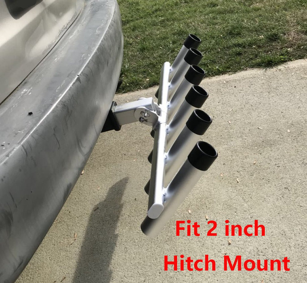 Brocraft silver anodized finish highlighting durable weather-ready rod holder