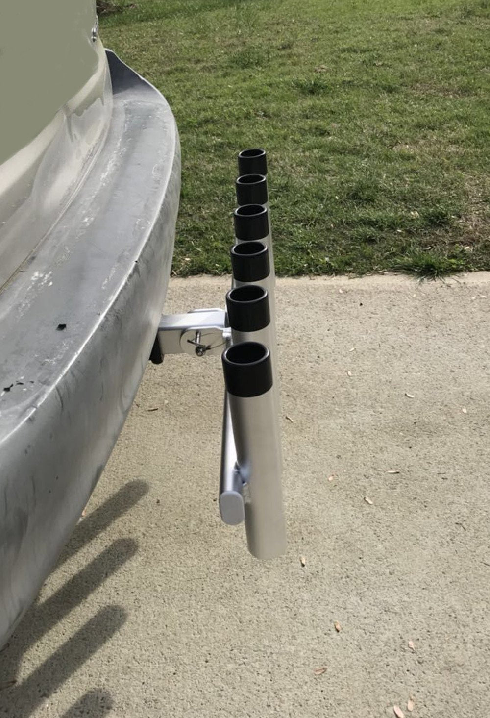 Brocraft swing-down tailgate feature shown during baiting