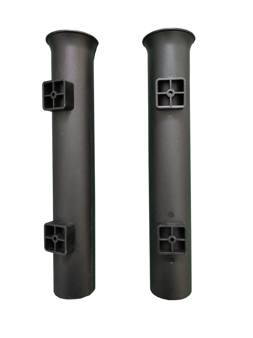 Brocraft black tackle rack rod holder mounted on rail for organized storage.