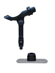 Brocraft track adaptor enables quick tool-free rod placement along your kayak track