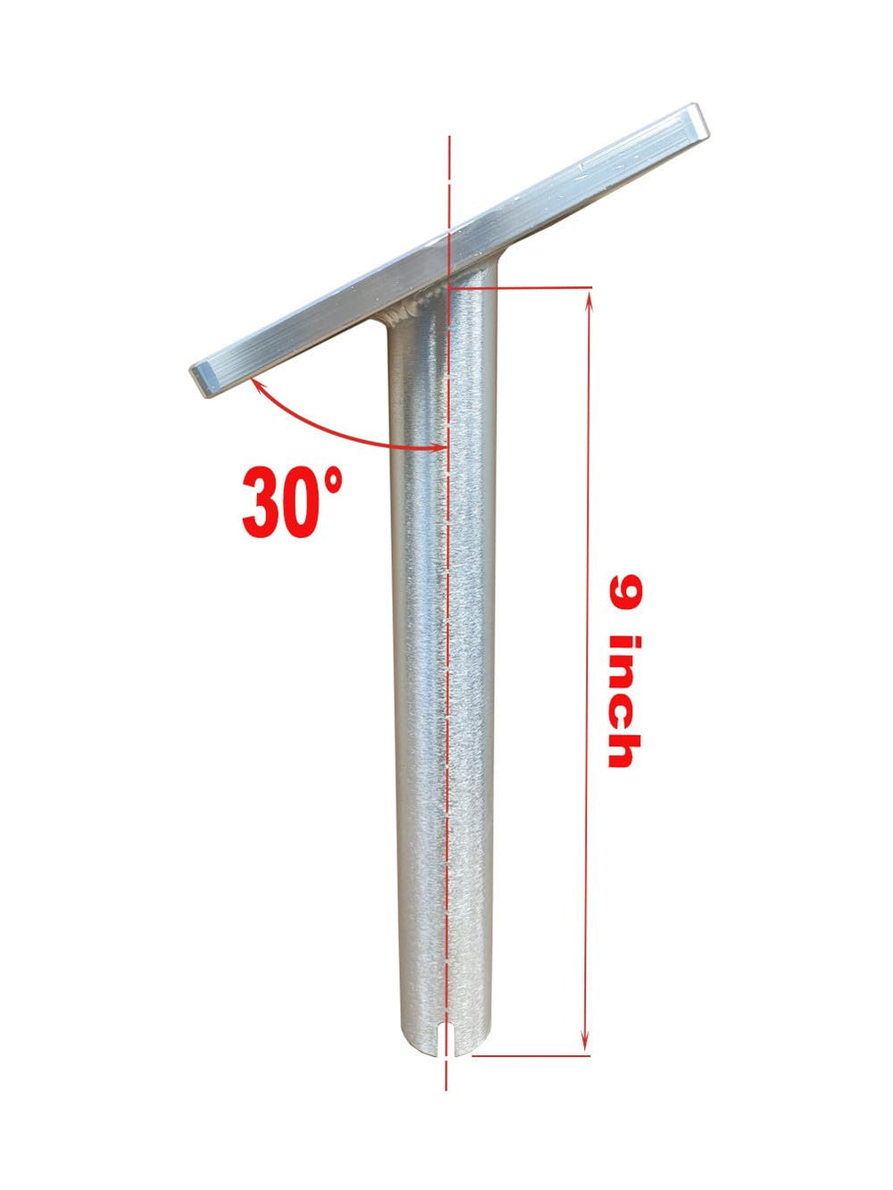 Side view of Brocraft universal 9inch gimbal mount with machined aluminum construction.