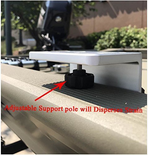 Right-angle aluminum track bracket with stainless hardware